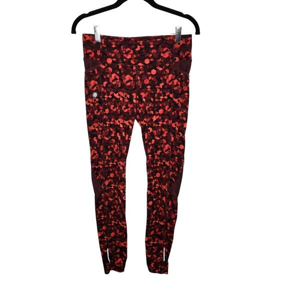 Athleta Be Free Yoga Red Leggings Size Small - Picture 2 of 13